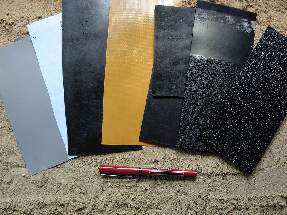 Different geomembrane samples